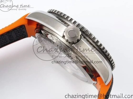 0311 Comfortable Planet Ocean 43.5mm SS VSF 1:1 Best Edition Black Orange Bezel Gray Dial on Nylon Strap A8900 Super Clone V 7730